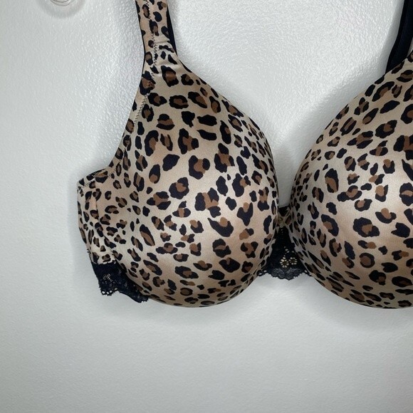 Cacique Lined Cheetah Print Full Coverage Bra 42D - Picture 3 of 6